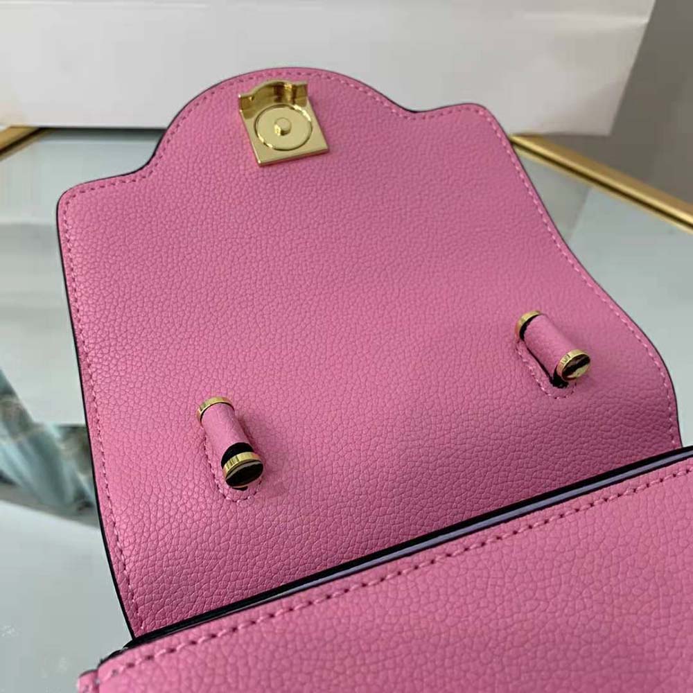 Versace Women La Medusa Small Handbag Crafted From Premium Leather-Pink - image 8