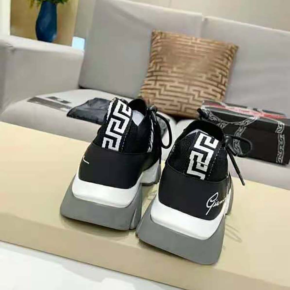 Versace Women Squalo Knit Sneakers-Black - image 7