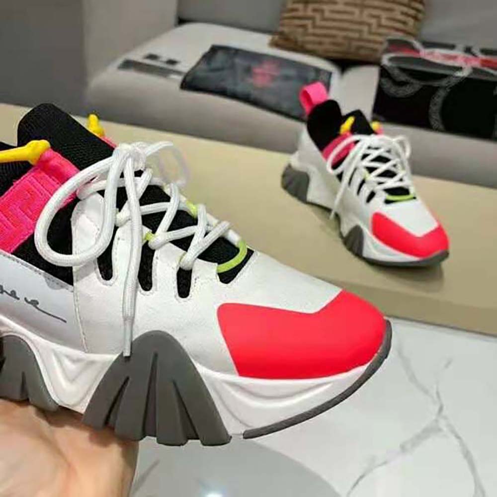 Versace Women Squalo Knit Sneakers-Pink - image 10