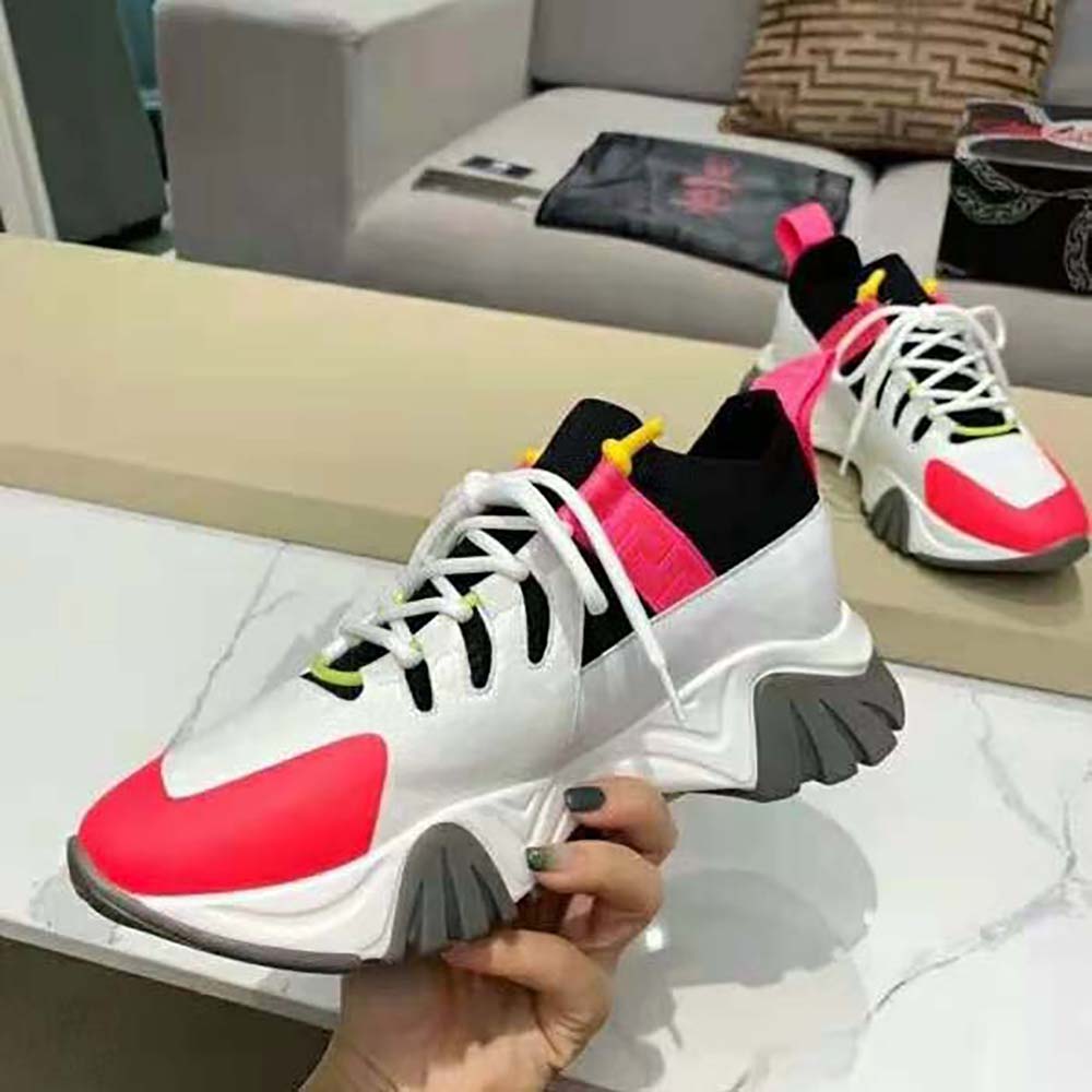 Versace Women Squalo Knit Sneakers-Pink - image 8