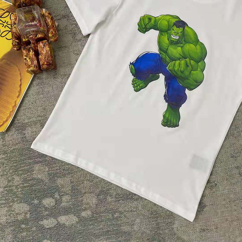 Balenciaga Women Hulk 2021Marvel Medium Fit T-Shirt in White - image 6