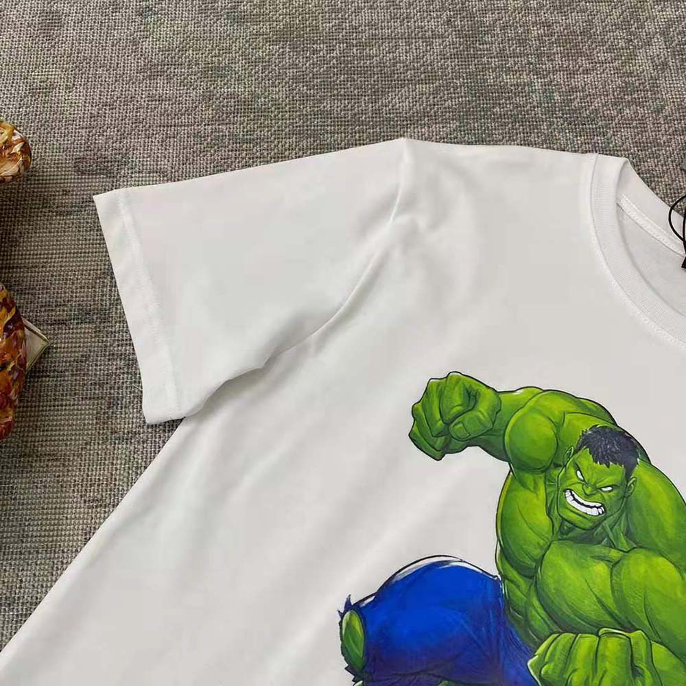 Balenciaga Women Hulk 2021Marvel Medium Fit T-Shirt in White - image 4