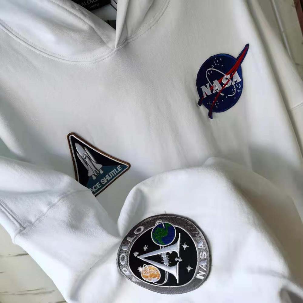 Balenciaga Women Space Boxy Hoodie in White Medium Fleece - image 5