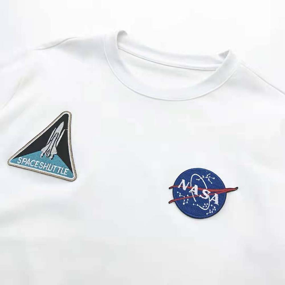 Balenciaga Women Space Long Sleeve T-Shirt in White and Black Vintage Jersey - image 4