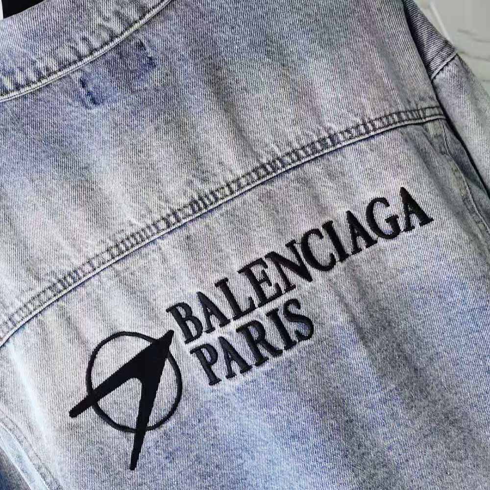 Balenciaga Women Corporate Large Fit Jacket in Indigo - image 8