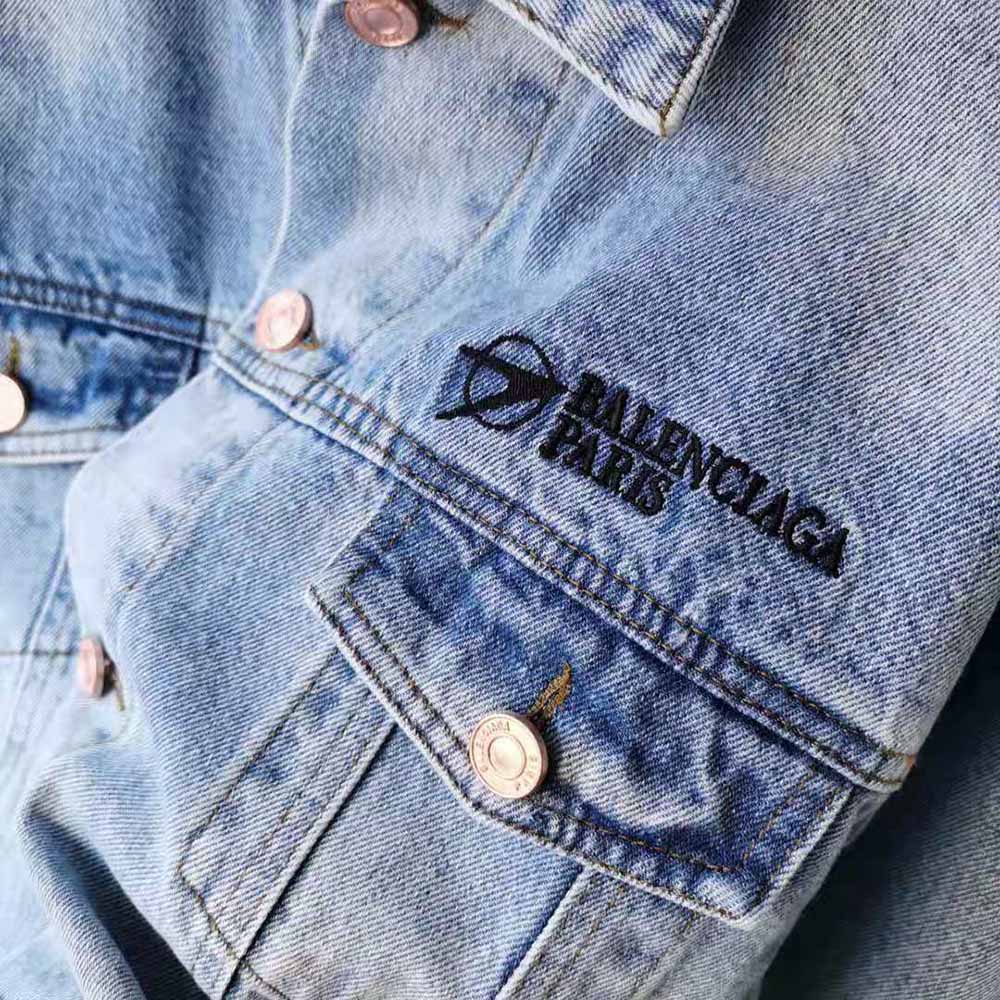 Balenciaga Women Corporate Large Fit Jacket in Indigo - image 9