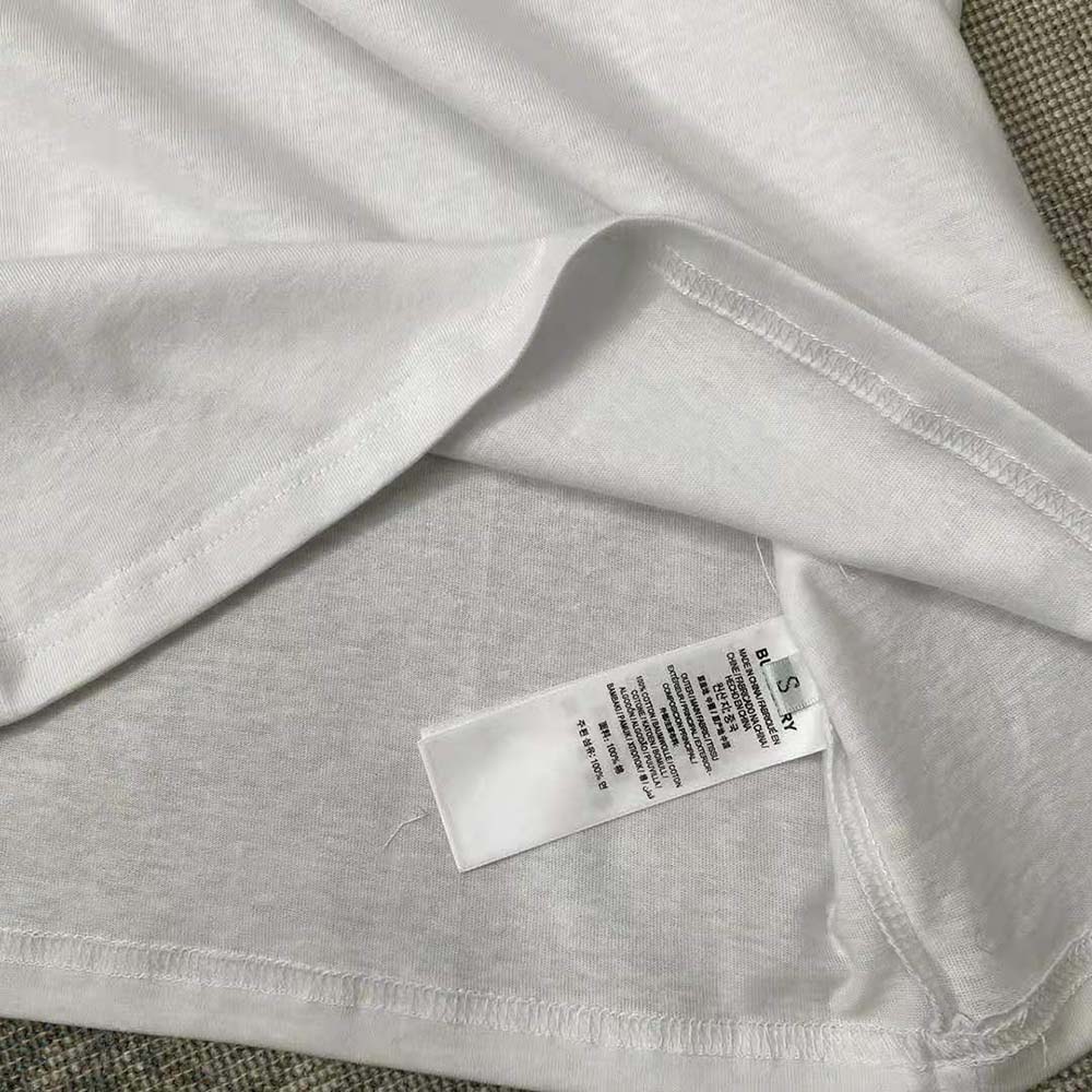 Burberry Women Heart Motif Cotton T-shirt-White - image 8