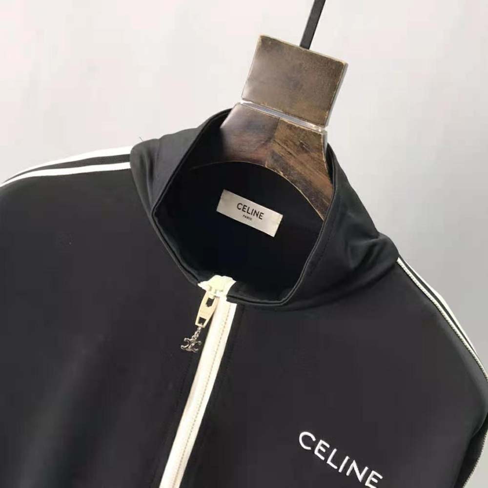 Celine Women Reversible Athletic Sweatshirt in Jersey - image 4