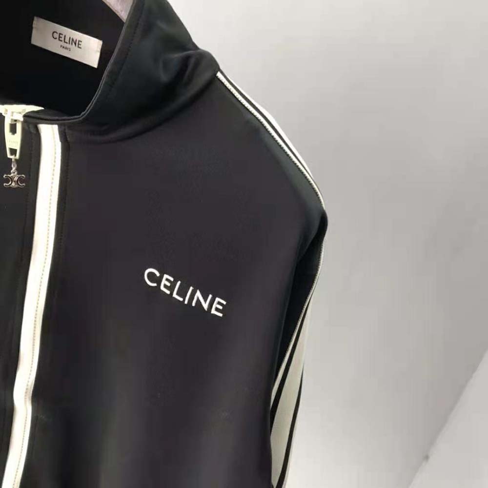 Celine Women Reversible Athletic Sweatshirt in Jersey - image 10