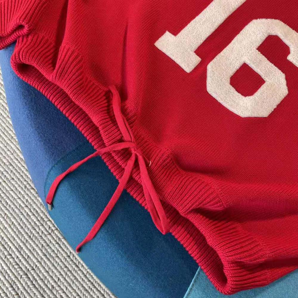 Celine Women 16 Sweatshirt in Wool and Cashmere-Red - image 7