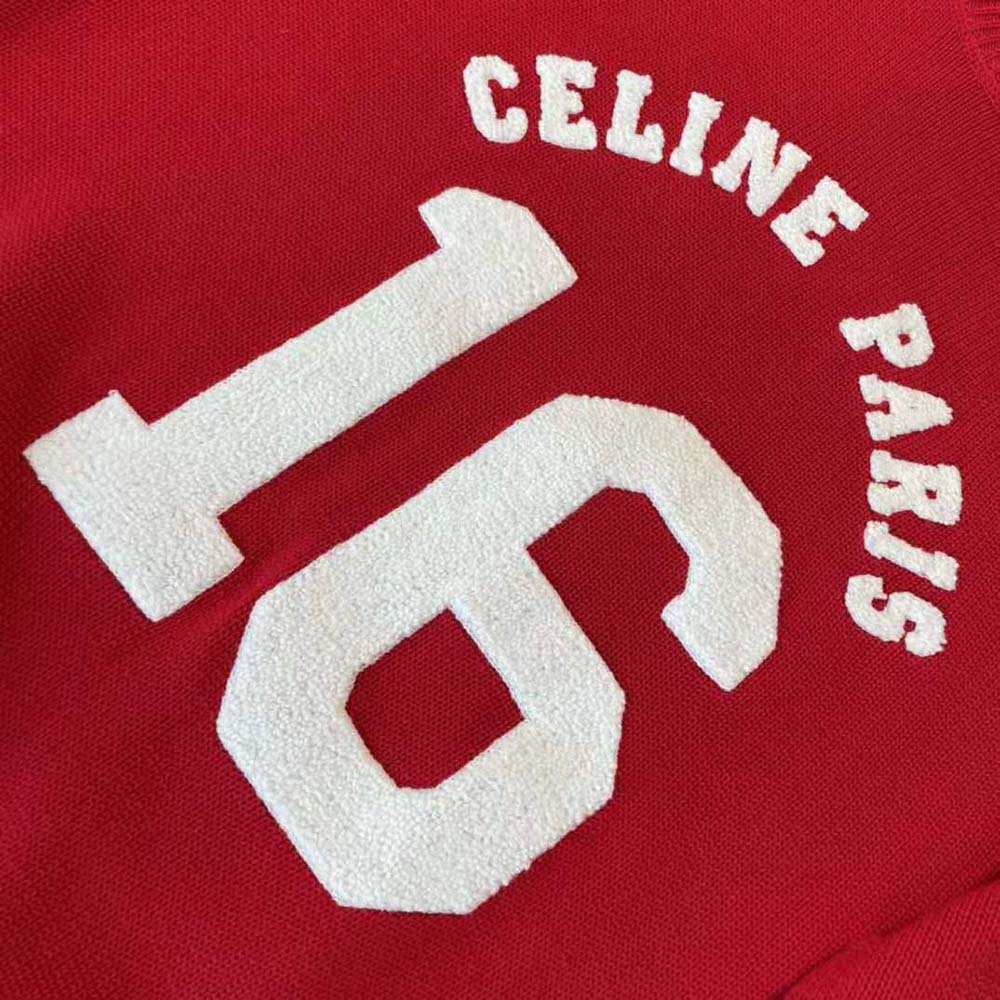 Celine Women 16 Sweatshirt in Wool and Cashmere-Red - image 4