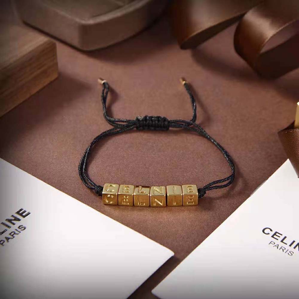 Celine Women Beach Bracelet in Brass with Gold Finish and Polyester - image 6