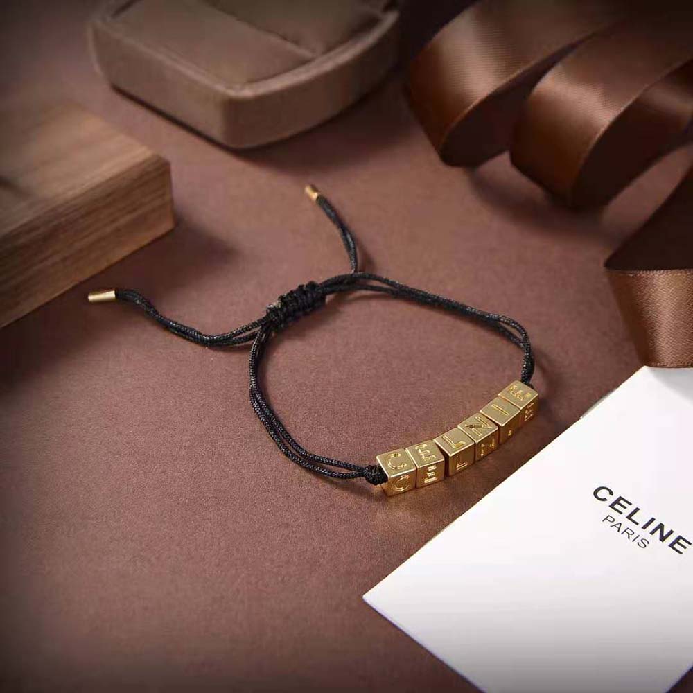 Celine Women Beach Bracelet in Brass with Gold Finish and Polyester - image 5