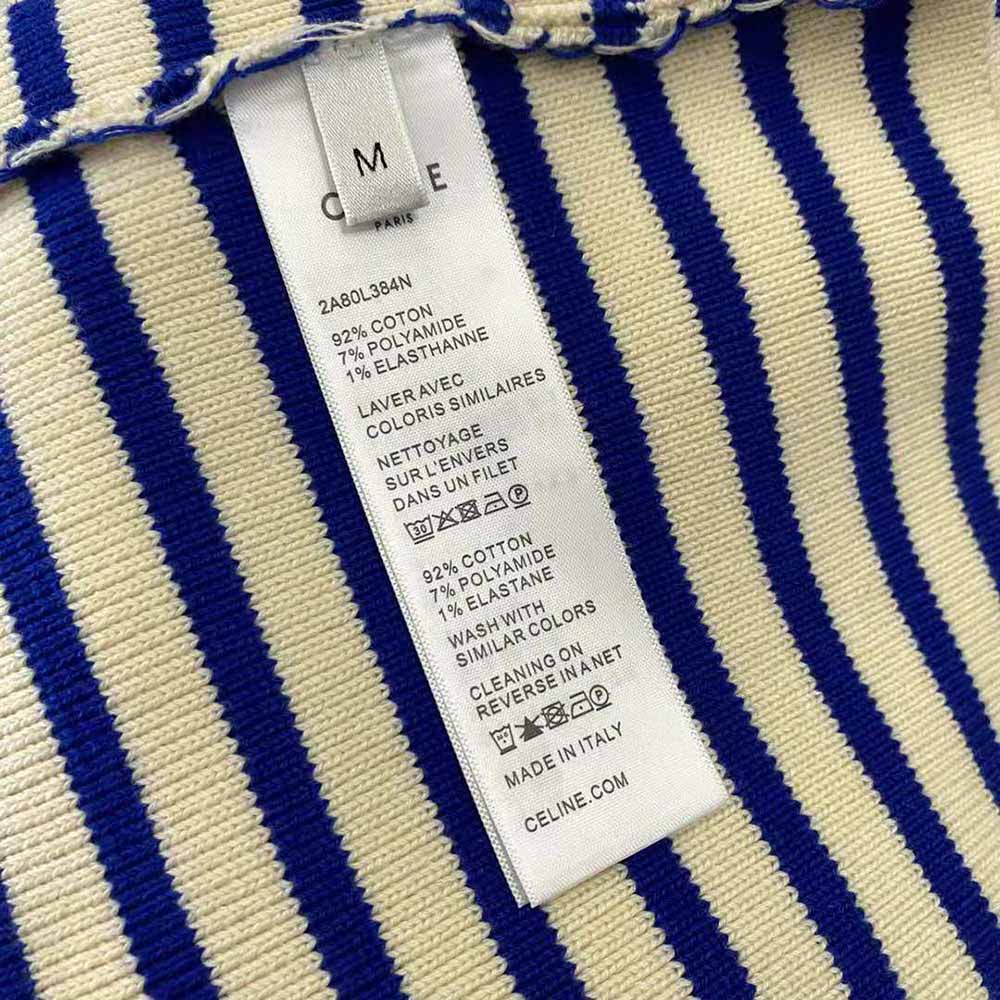 Celine Women Boxy Mariniere Sweater in Striped Cotton - image 9