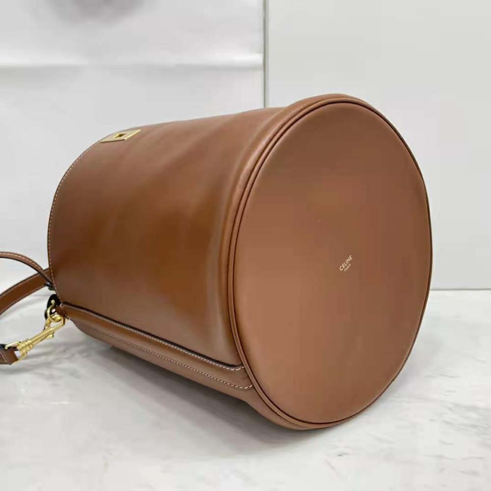 Celine Women Bucket 16 Bag in Smooth Calfskin-Brown - image 6