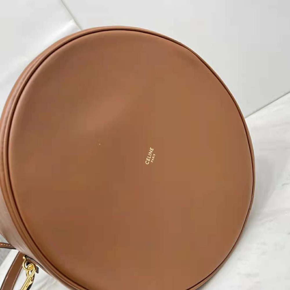 Celine Women Bucket 16 Bag in Smooth Calfskin-Brown - image 10