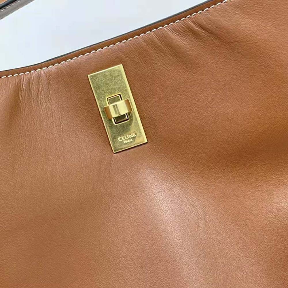 Celine Women Bucket 16 Bag in Smooth Calfskin-Brown - image 9