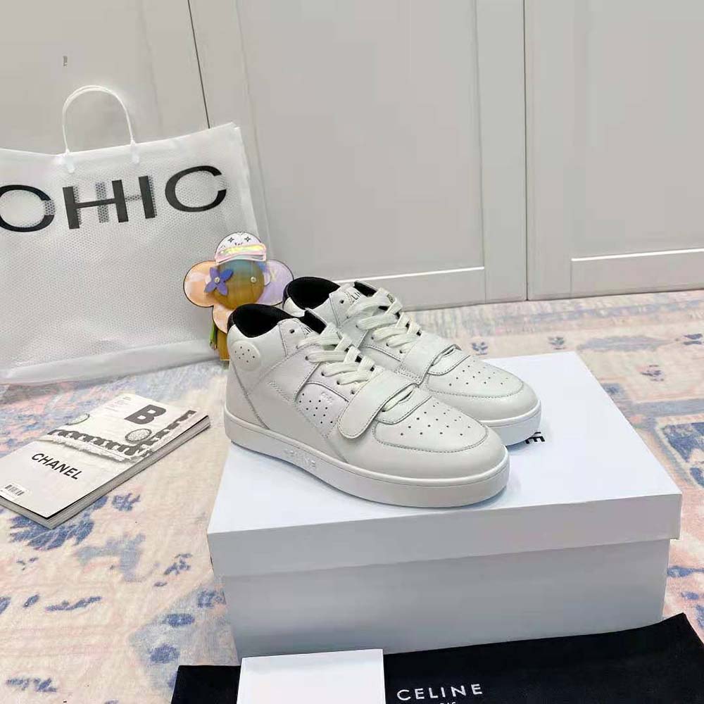 Celine Women CT-02 Mid Sneaker with Scratch in Calfskin-Black - image 4