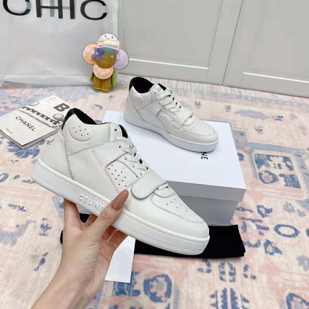 Celine Women CT-02 Mid Sneaker with Scratch in Calfskin-Black - image 6