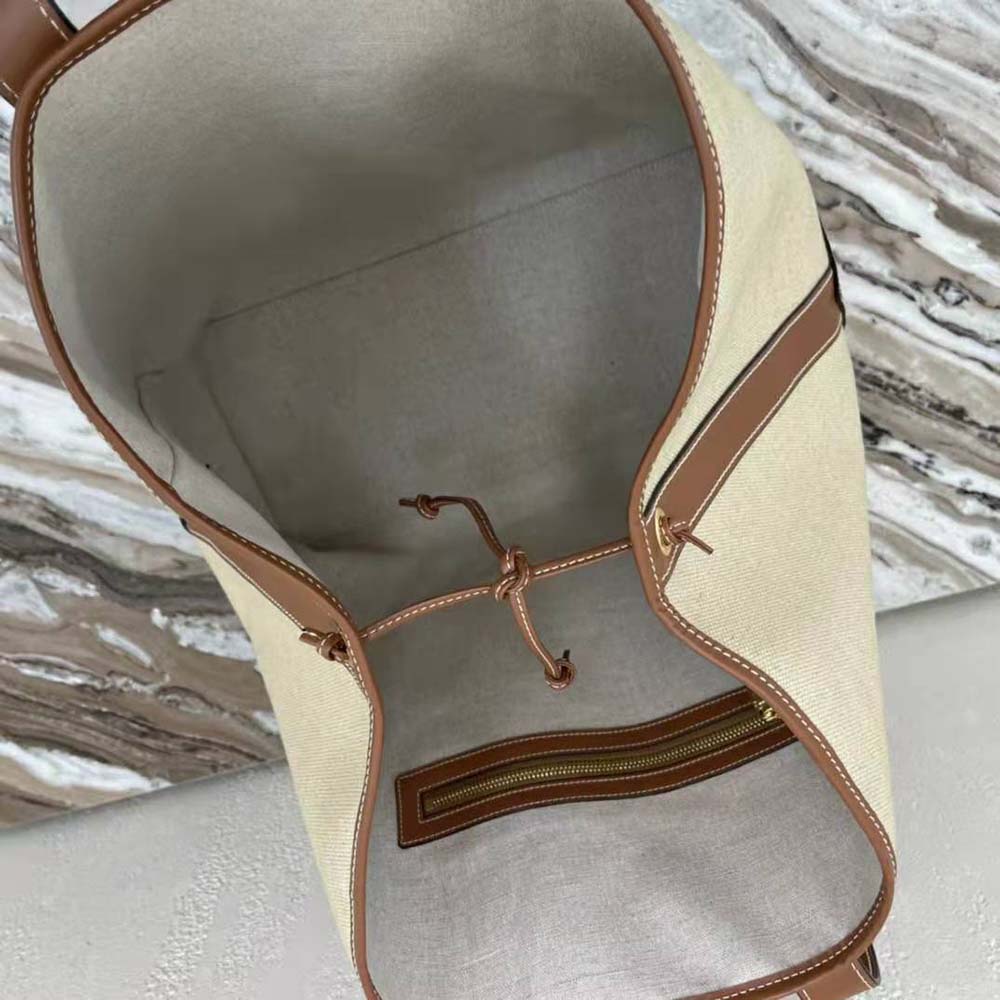 Celine Women Cabas Marin in Textile and Calfskin - image 9
