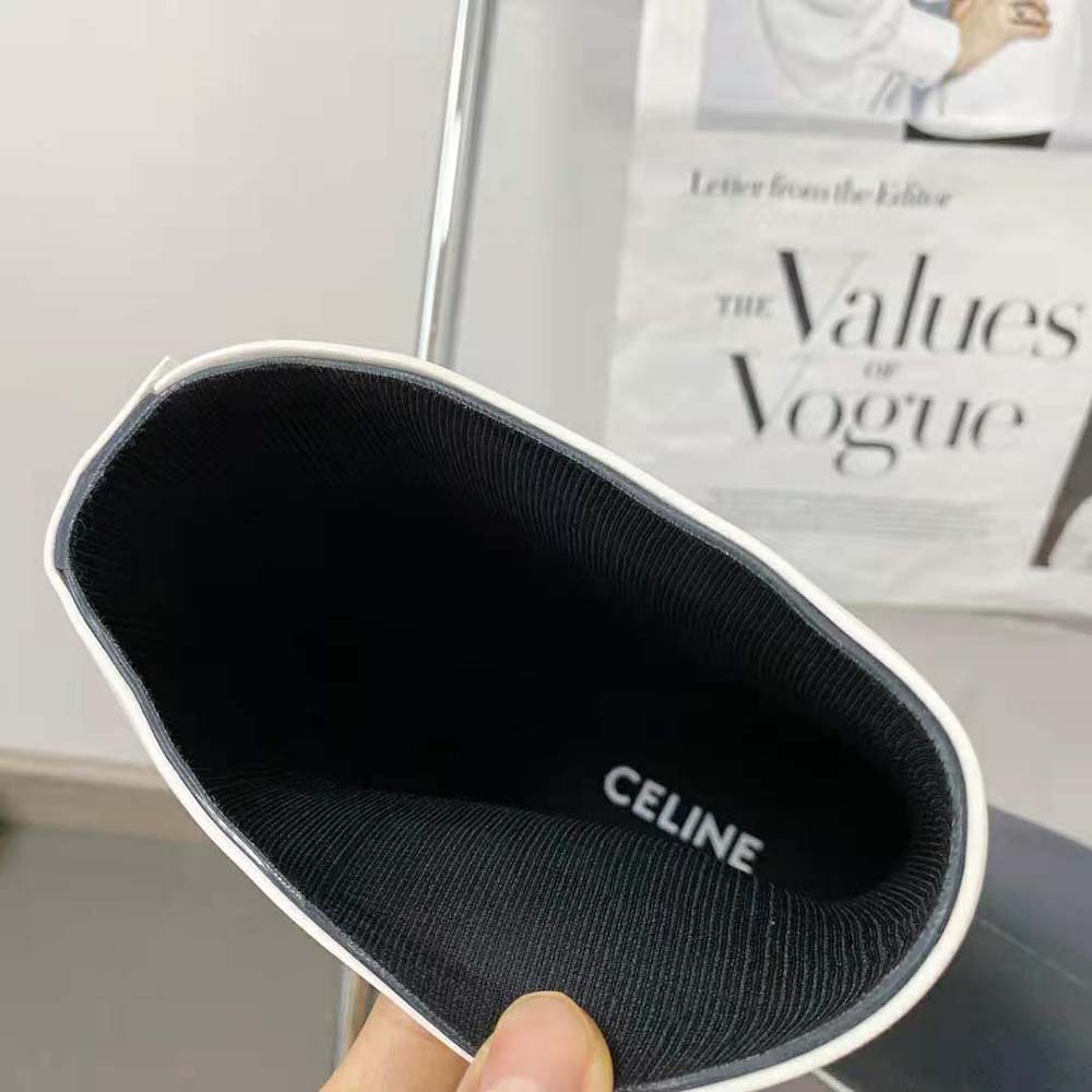 Celine Women Flat Half Boot Les Bottes DE Pont Celine in Natural Rubber-Navy - image 7