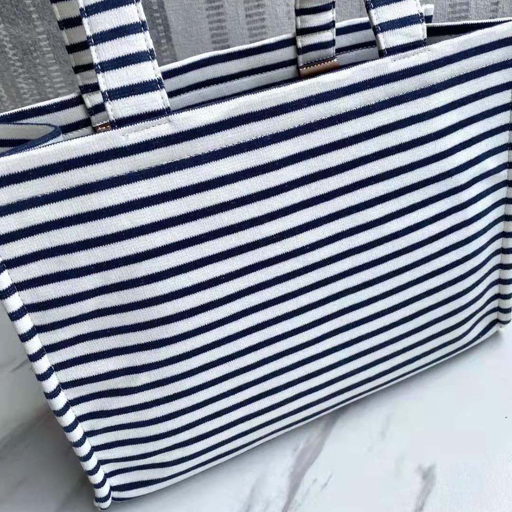 Celine Women Large Cabas Thais in Striped Textile - image 6