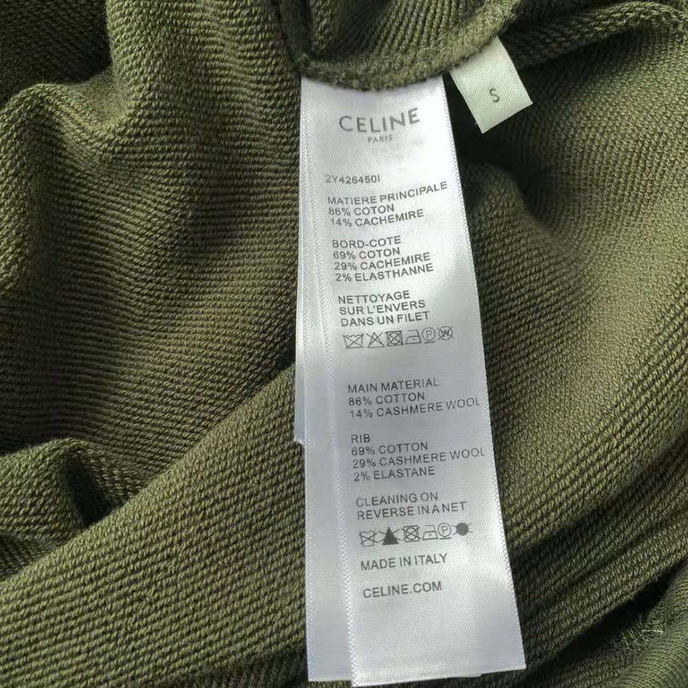 Celine Women Loose 16 Sweatshirt in Cotton and Cashmere - image 10