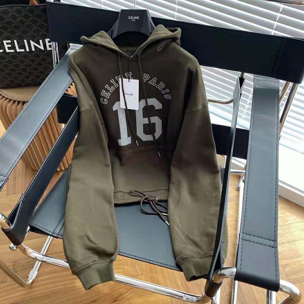 Side profile showing relaxed fit of Celine Women Loose 16 Sweatshirt