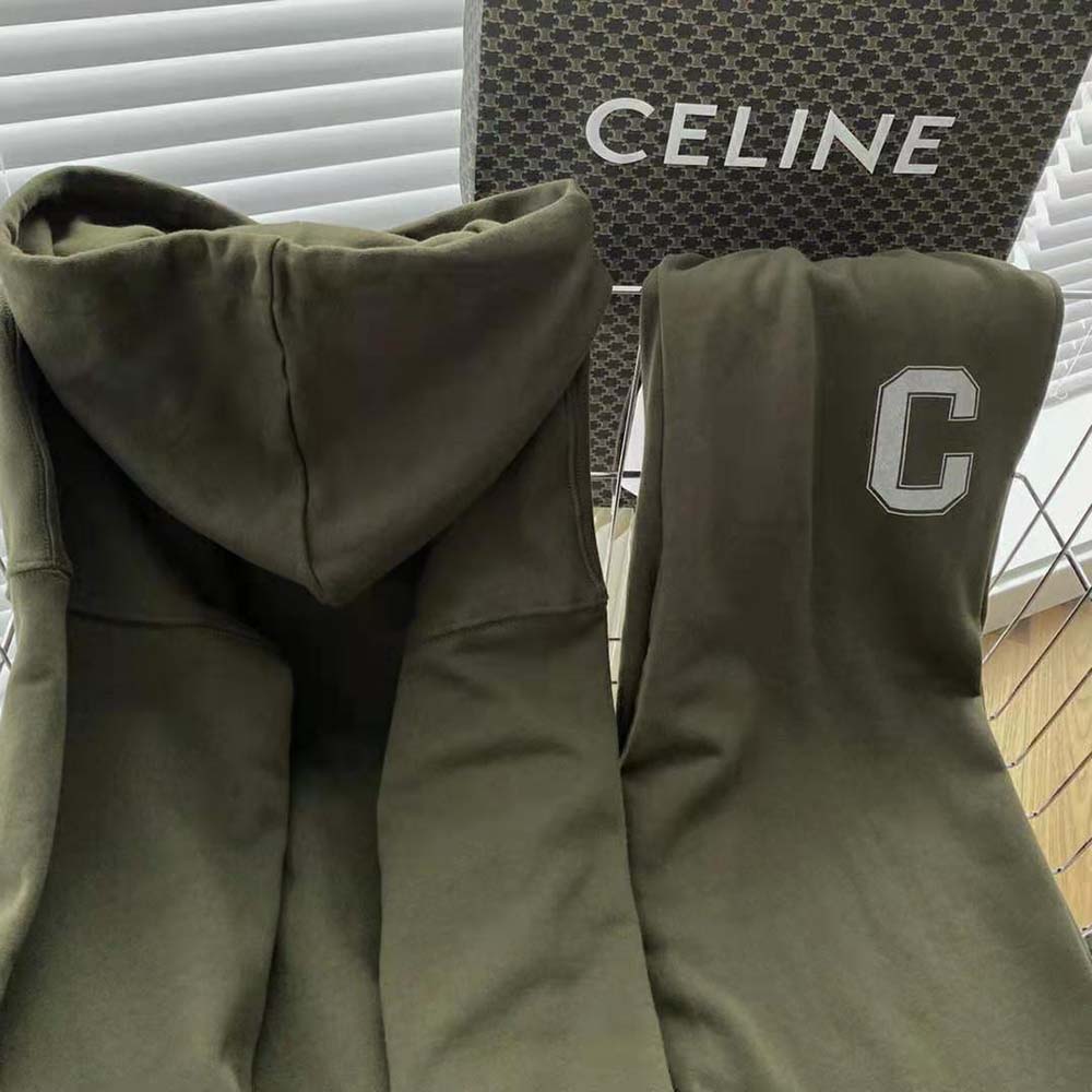 Celine Women Loose 16 Sweatshirt in Cotton and Cashmere - image 9