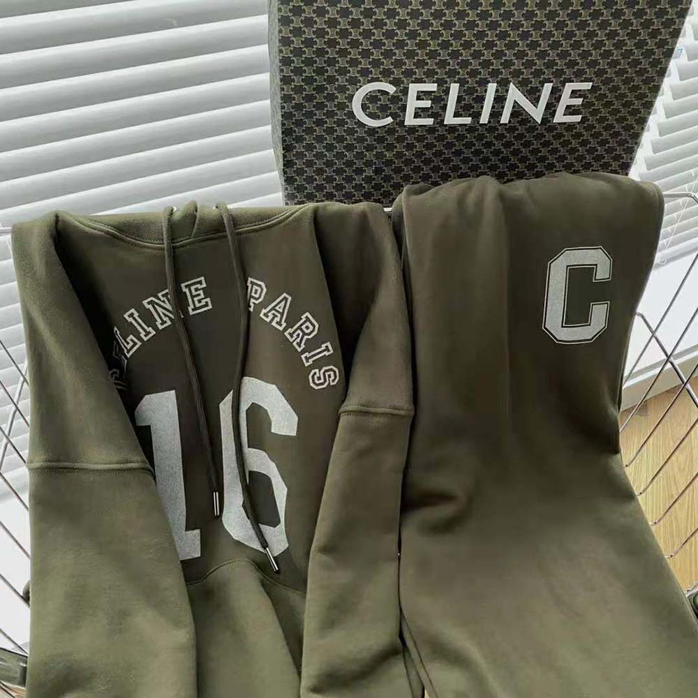 Celine Women Loose 16 Sweatshirt in Cotton and Cashmere - image 8