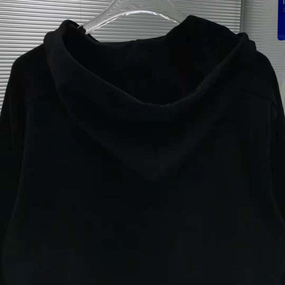 Celine Men Loose Sweatshirt in Cotton Fleece with Studs-Black - image 6