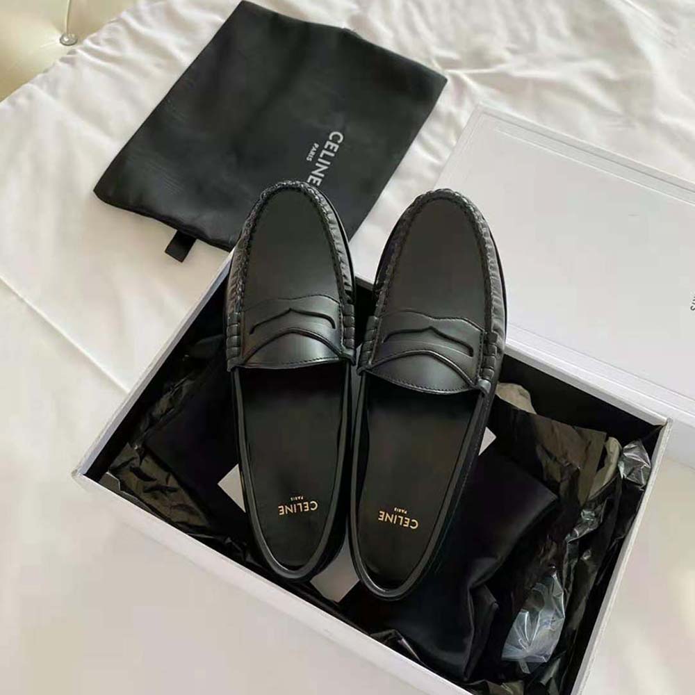Celine Women Luco Loafer in Polished Calfskin-Black - image 5