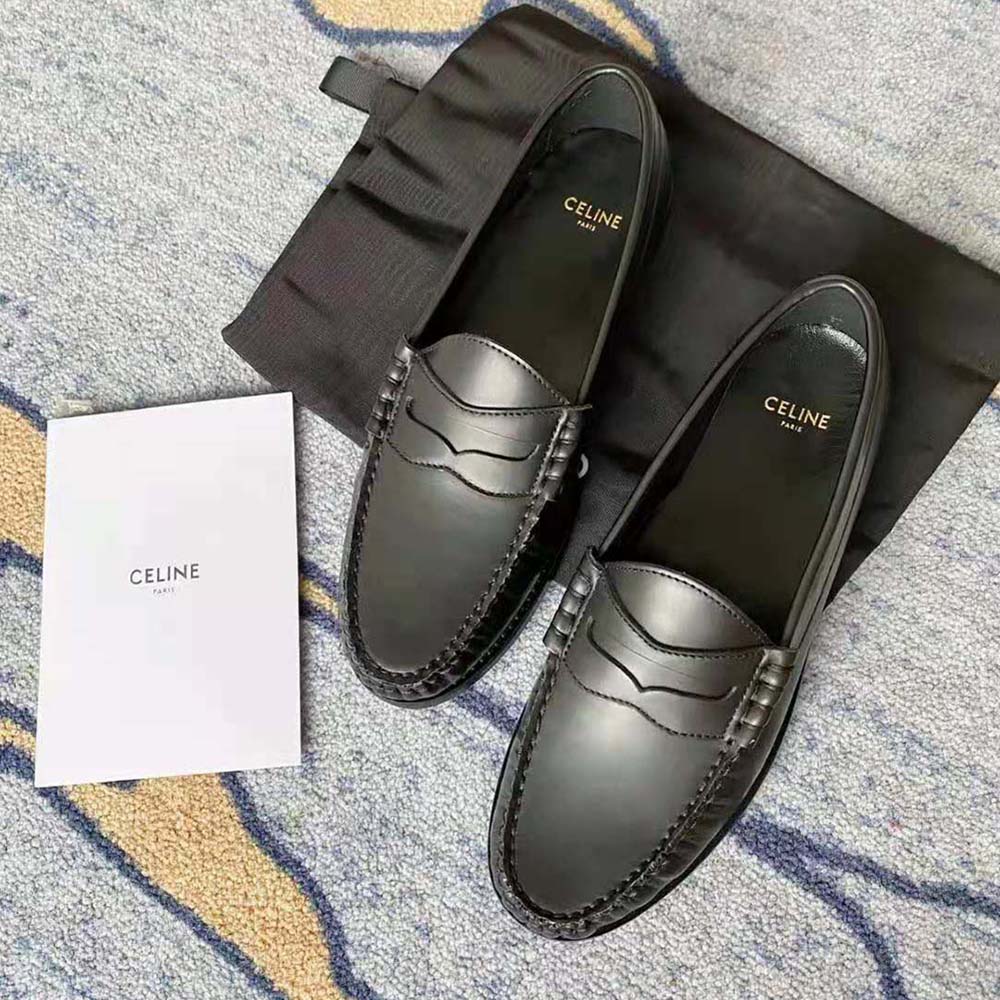 Celine Women Luco Loafer in Polished Calfskin-Black - image 6