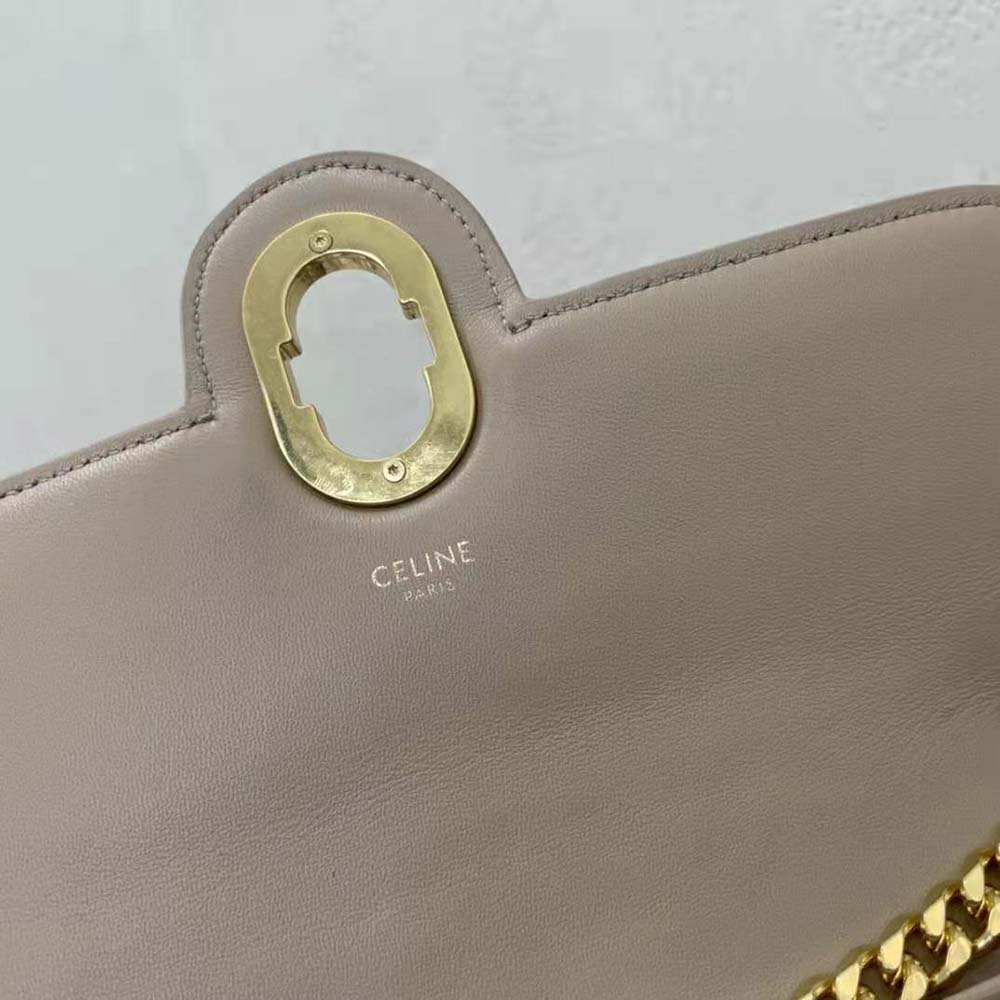 Celine Women Medium Chain Sulky Bag in Quilted Lambskin-Sandy - image 7