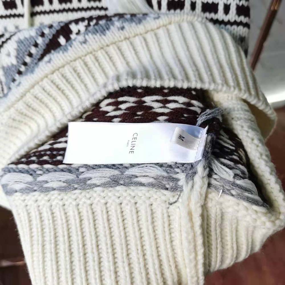 Celine Women Oversized Shetland Baja Pullover - image 9