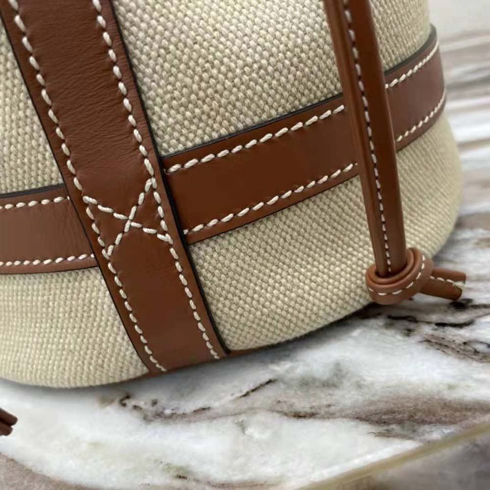 Celine Women Seau Marin in Textile and Calfskin - image 9
