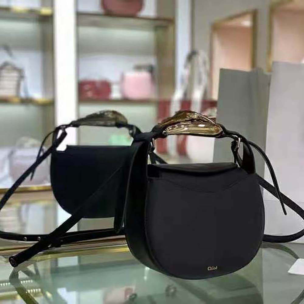 Chloe Women Kiss Small Purse in Small Grain Calfskin-Black - image 4