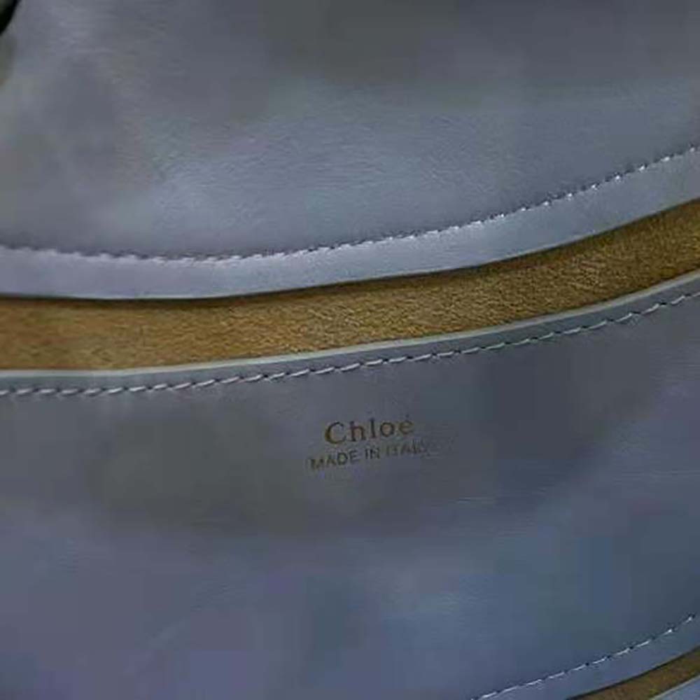 Chloe Women Kiss Small Purse in Small Grain Calfskin-Blue - image 10
