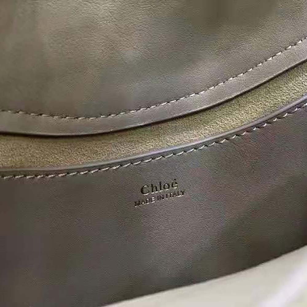 Chloe Women Kiss Small Purse in Small Grain Calfskin-Gray - image 10