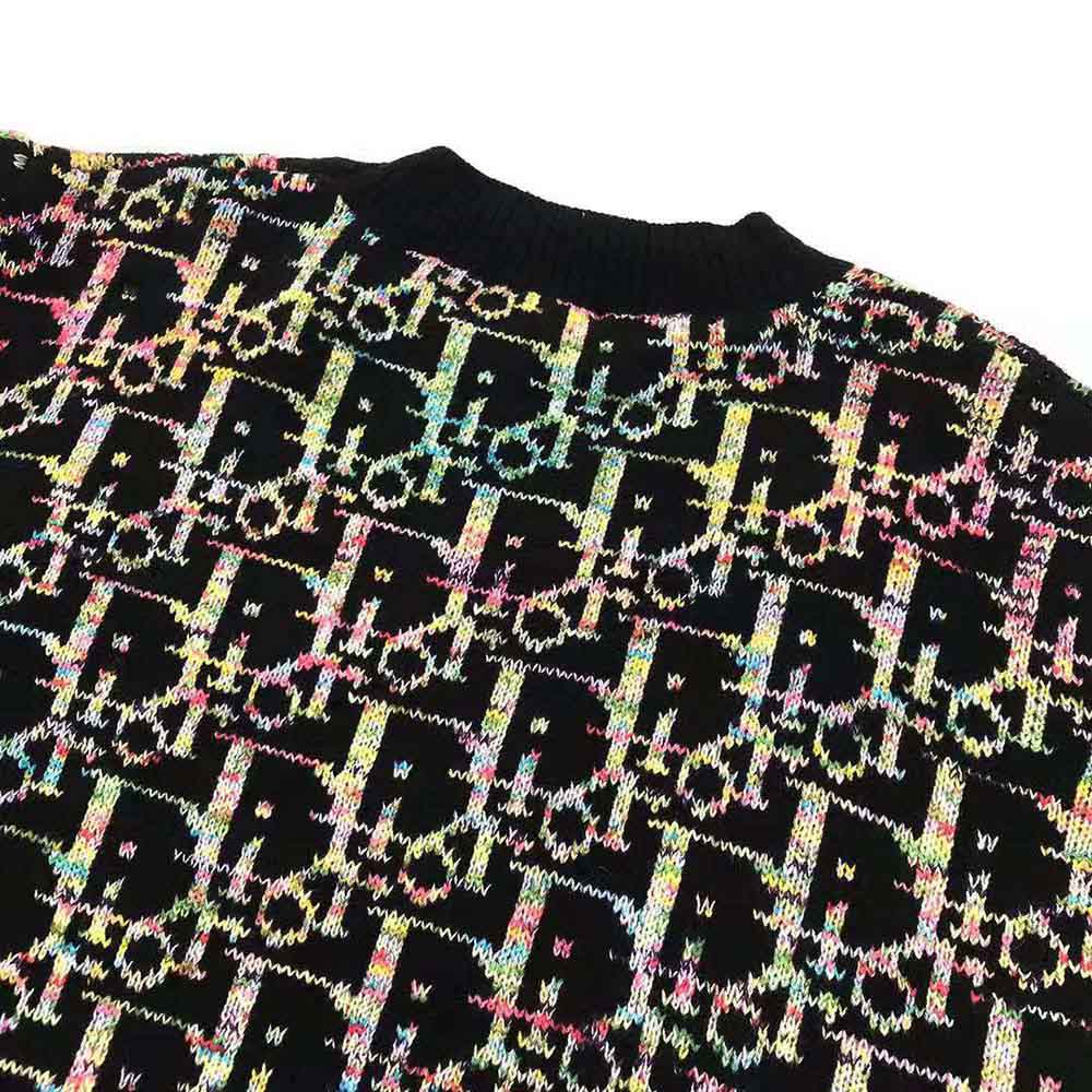 Dior Men Oblique Sweater Black Wool Jacquard - image 6