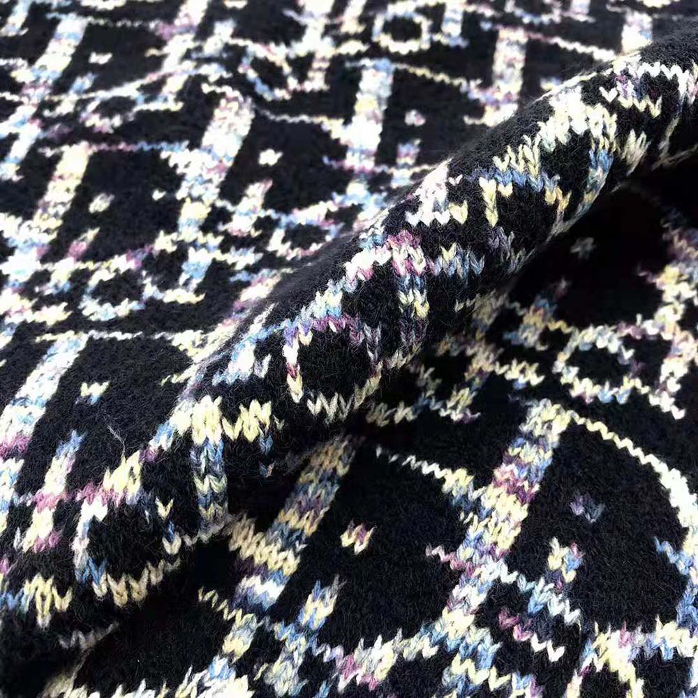 Dior Men Oblique Sweater Navy Blue Wool Jacquard - image 9
