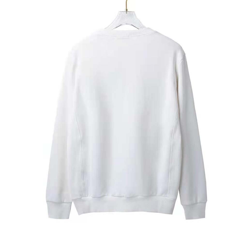 Side angle showing oversized fit of Dior Men Oversized Dior Sweatshirt