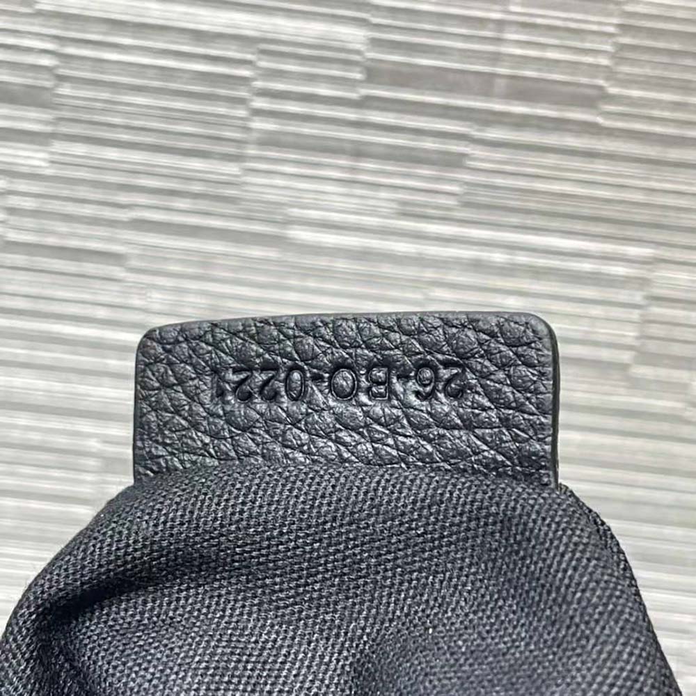 Dior Men Saddle Tote Bag with Shoulder Strap Black Grained Calfskin - image 5