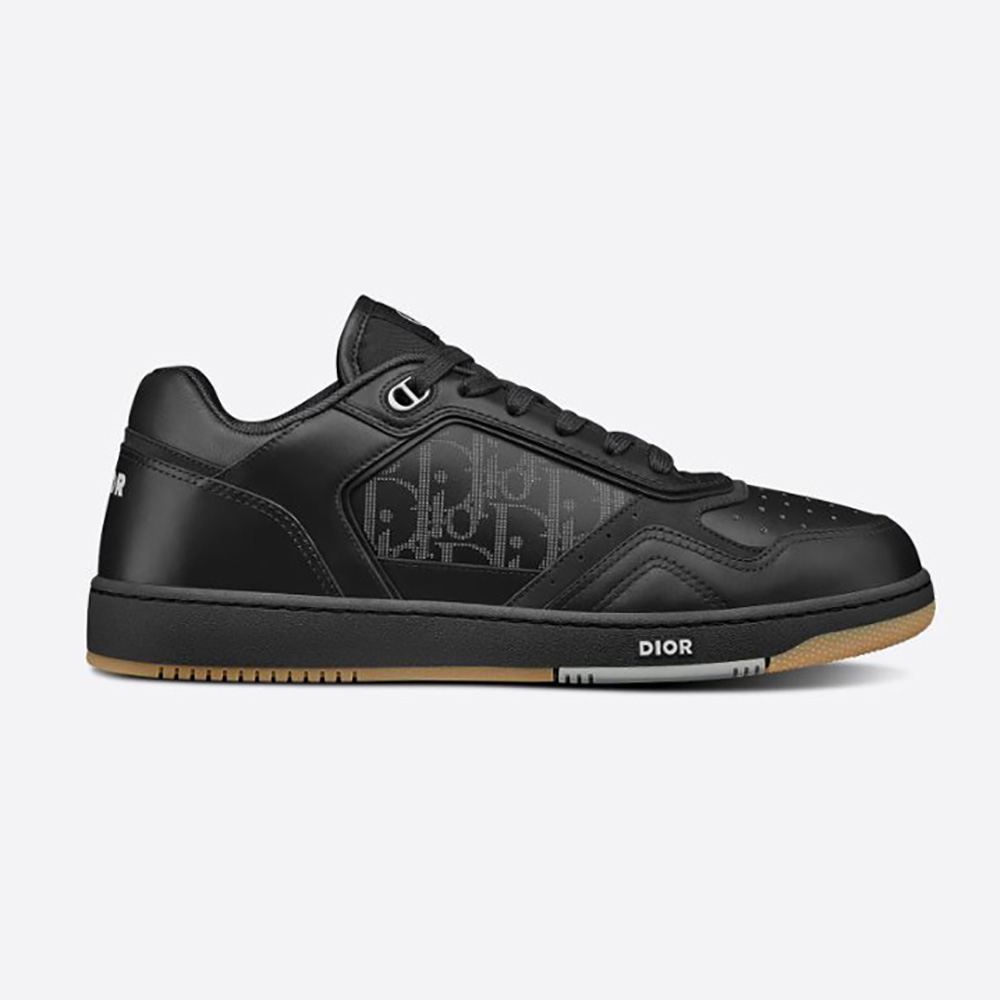 Side profile of Dior Men World Tour B27 Low-Top Sneaker-Black