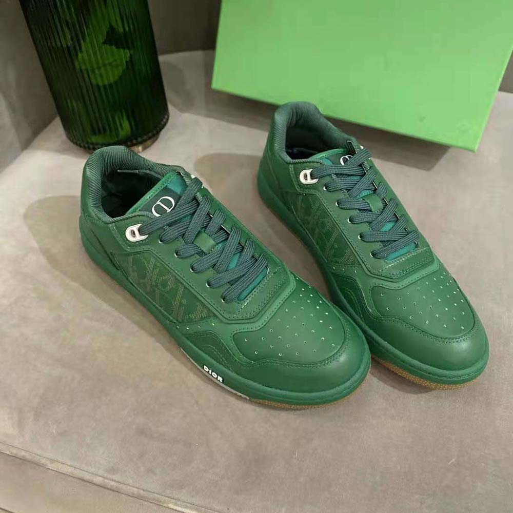 Dior Men World Tour B27 Low-Top Sneaker-Green - image 4