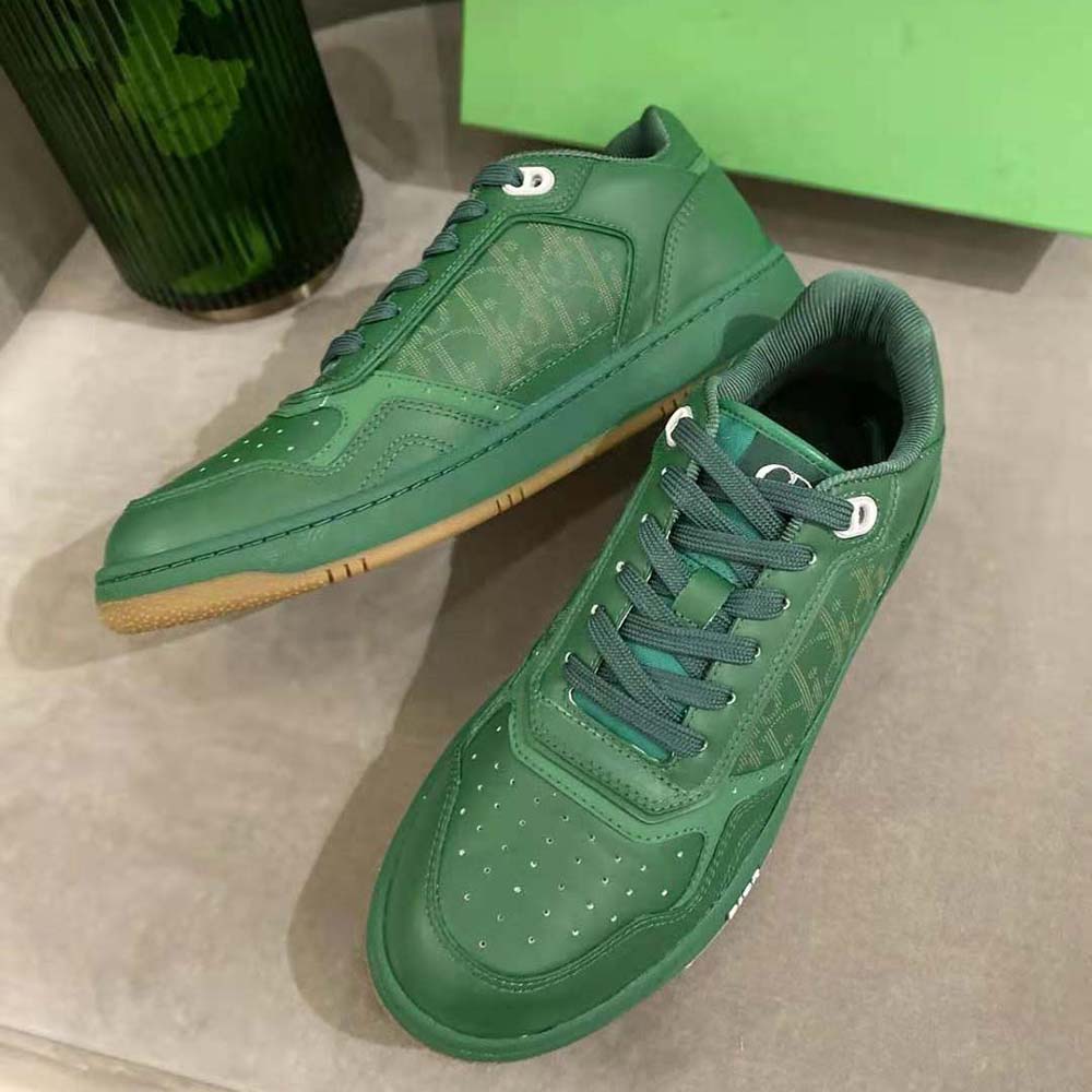 Dior Men World Tour B27 Low-Top Sneaker-Green - image 6