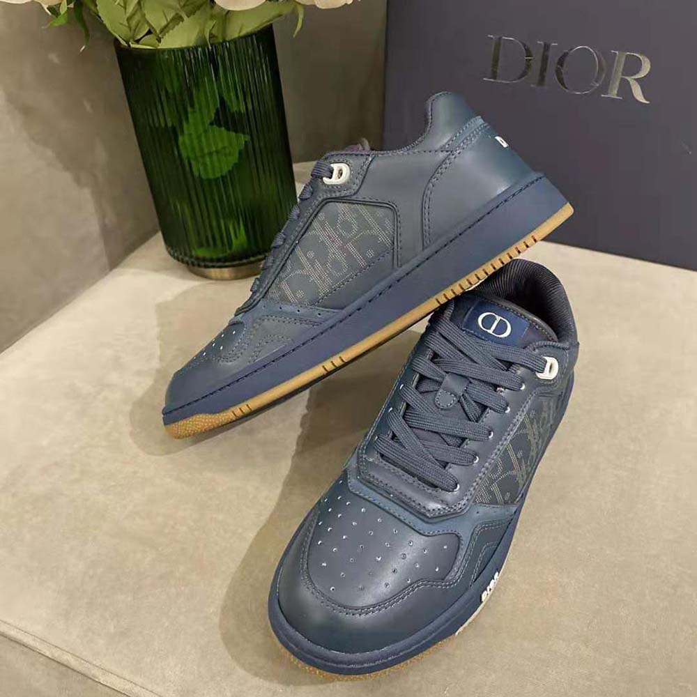 Dior Men World Tour B27 Low-Top Sneaker-Navy Blue - image 6