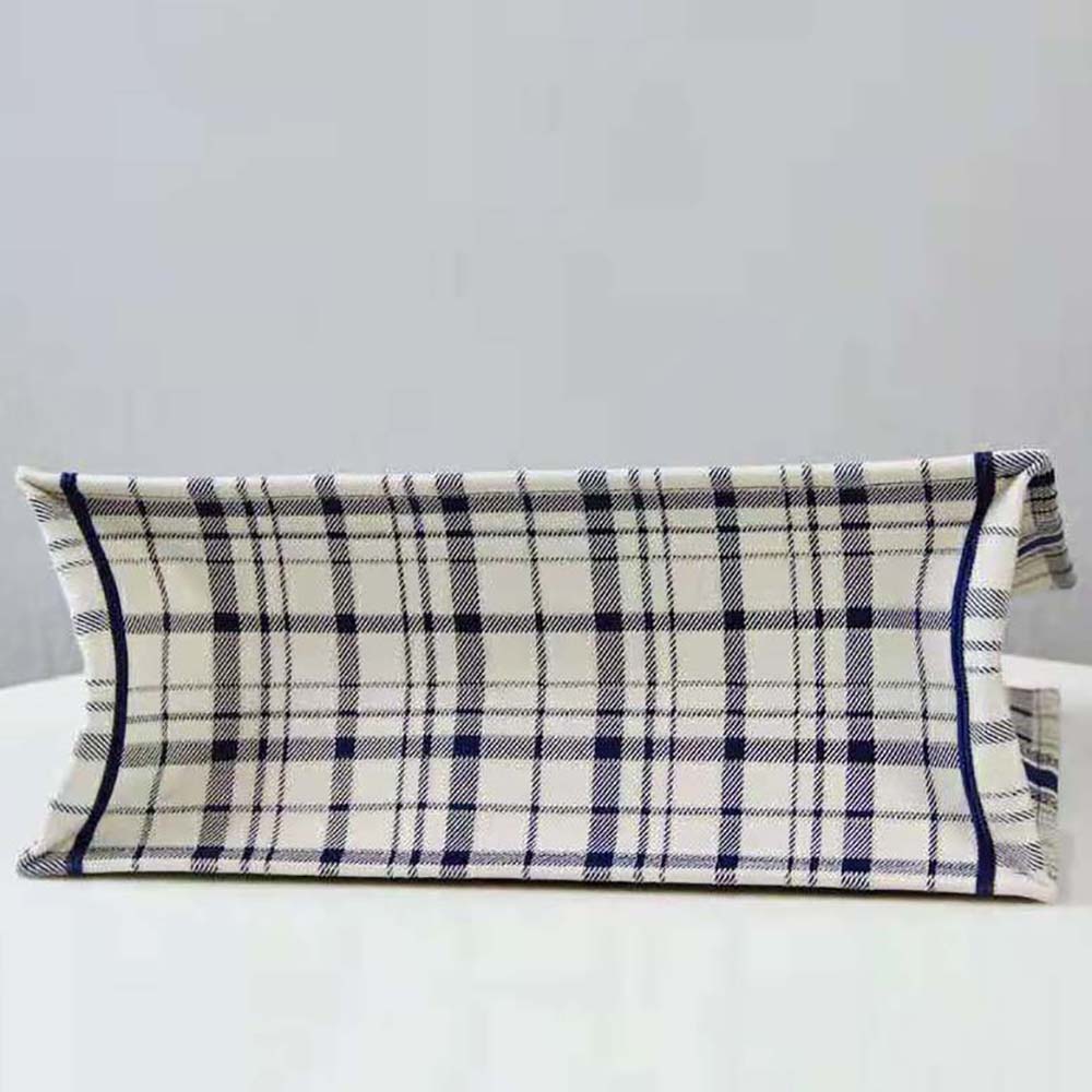 Dior Women Book Tote Blue Check’n’Dior Embroidery - image 4