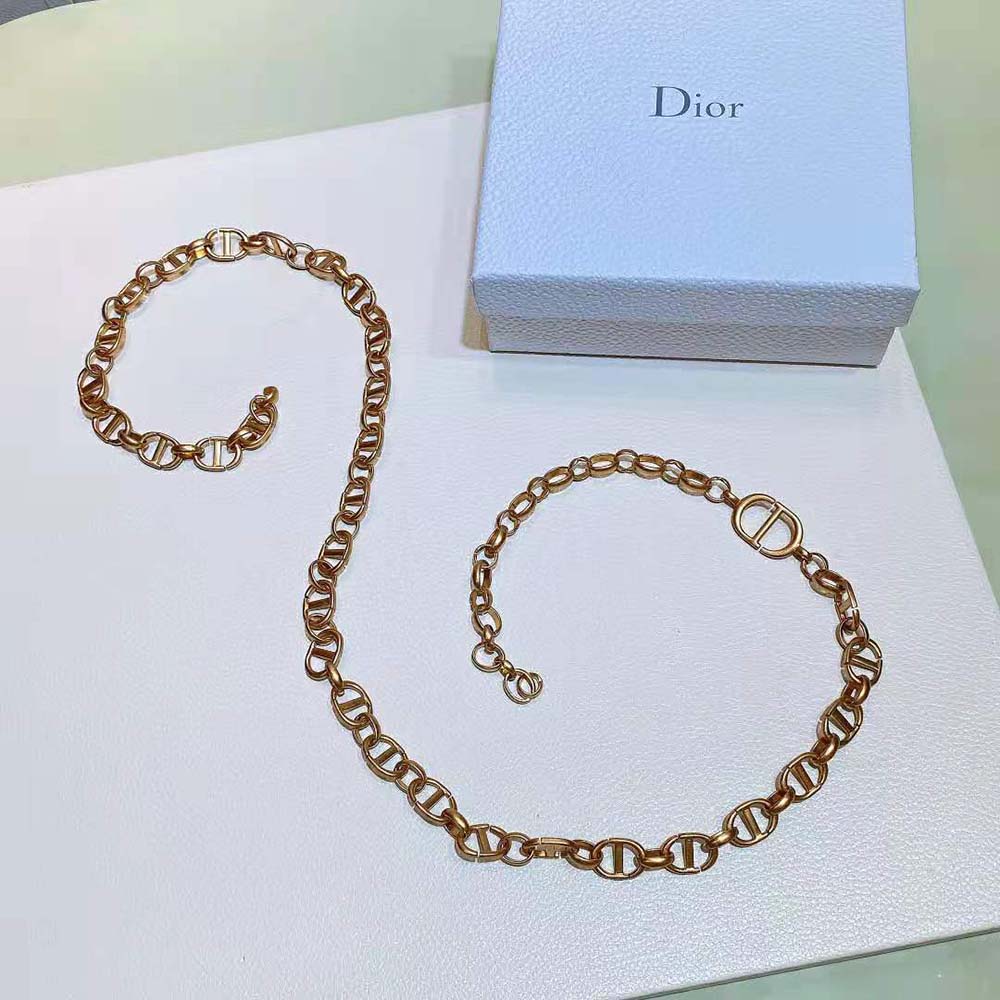 Dior Women Caro Chain Belt Shiny Gold-Finish Metal-10 MM - image 4