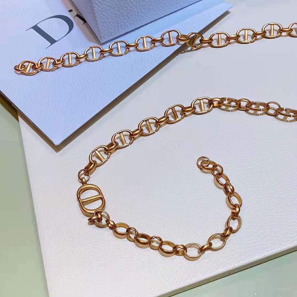 Dior Women Caro Chain Belt Shiny Gold-Finish Metal-10 MM - image 6